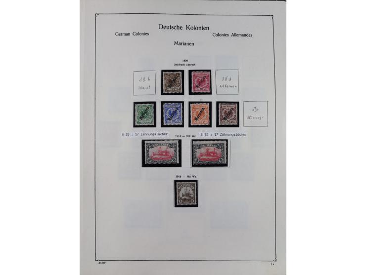1849/1959, meist ungebrauchte und gestempelte Sammlung ab Altdeutschland mit Deutsches Reich, Deutsche Kolonien, Nebengebiete