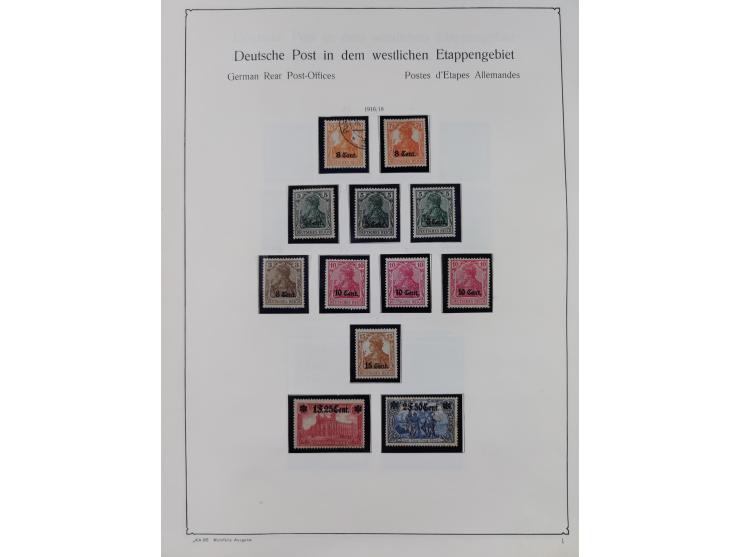 1849/1959, meist ungebrauchte und gestempelte Sammlung ab Altdeutschland mit Deutsches Reich, Deutsche Kolonien, Nebengebiete