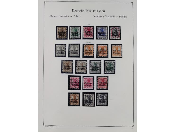 1849/1959, meist ungebrauchte und gestempelte Sammlung ab Altdeutschland mit Deutsches Reich, Deutsche Kolonien, Nebengebiete