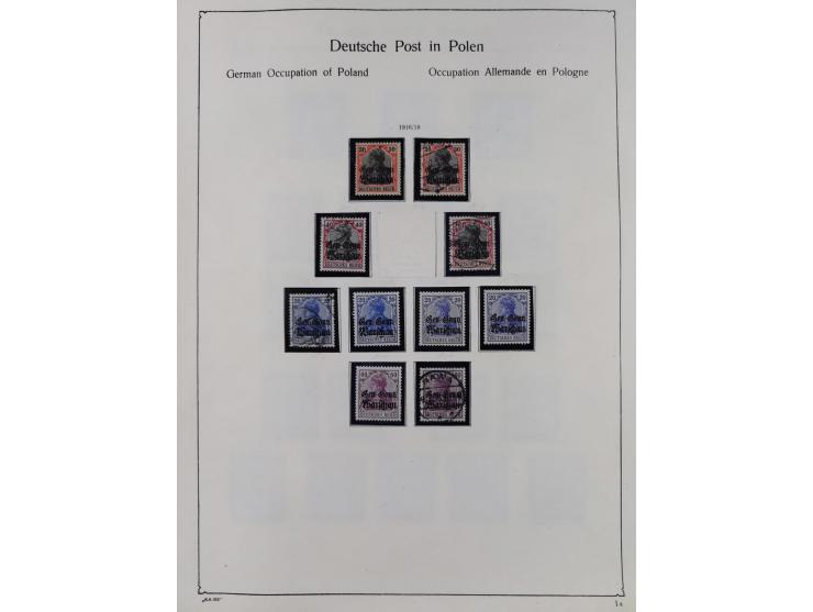 1849/1959, meist ungebrauchte und gestempelte Sammlung ab Altdeutschland mit Deutsches Reich, Deutsche Kolonien, Nebengebiete