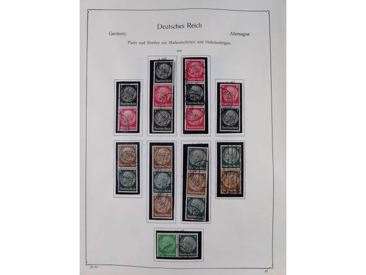 ZUSAMMENDRUCKE: 1913/68, anfangs meist ungebrauchte und gestempelte, später postfrische Sammlung Zusammendrucke ab Germania u