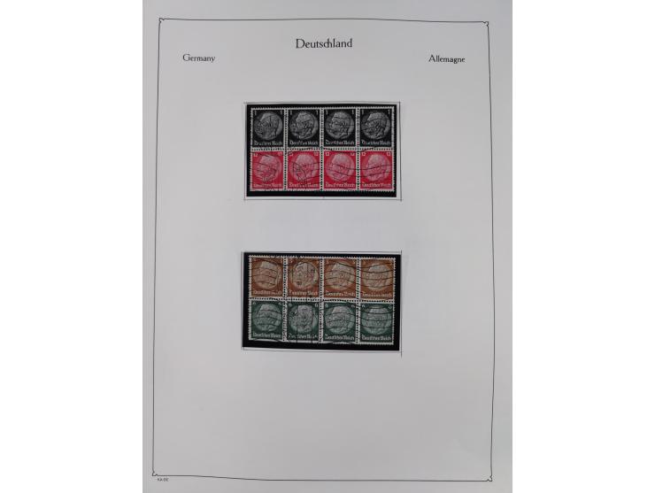 ZUSAMMENDRUCKE: 1913/68, anfangs meist ungebrauchte und gestempelte, später postfrische Sammlung Zusammendrucke ab Germania u