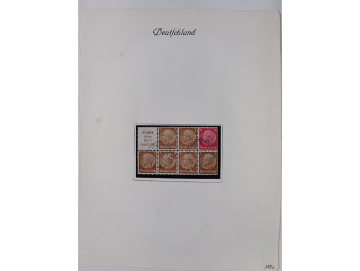 ZUSAMMENDRUCKE: 1913/68, anfangs meist ungebrauchte und gestempelte, später postfrische Sammlung Zusammendrucke ab Germania u