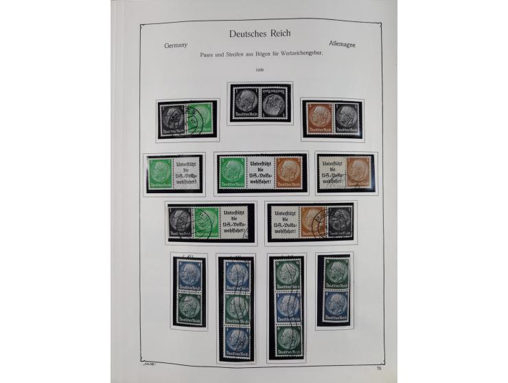 ZUSAMMENDRUCKE: 1913/68, anfangs meist ungebrauchte und gestempelte, später postfrische Sammlung Zusammendrucke ab Germania u