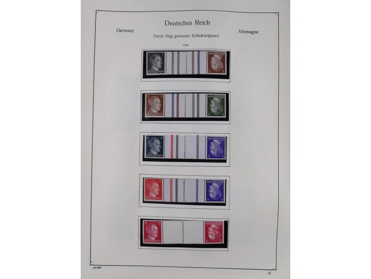 ZUSAMMENDRUCKE: 1913/68, anfangs meist ungebrauchte und gestempelte, später postfrische Sammlung Zusammendrucke ab Germania u
