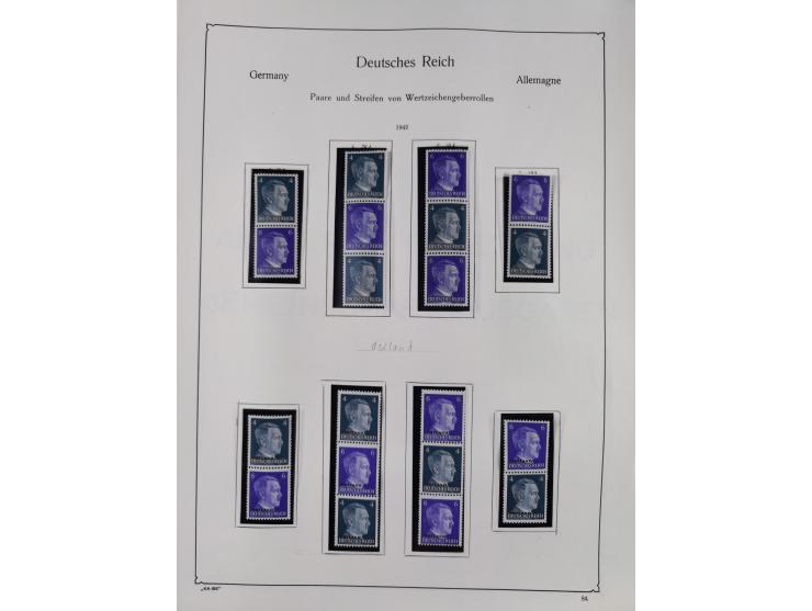 ZUSAMMENDRUCKE: 1913/68, anfangs meist ungebrauchte und gestempelte, später postfrische Sammlung Zusammendrucke ab Germania u