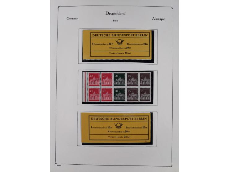 ZUSAMMENDRUCKE: 1913/68, anfangs meist ungebrauchte und gestempelte, später postfrische Sammlung Zusammendrucke ab Germania u