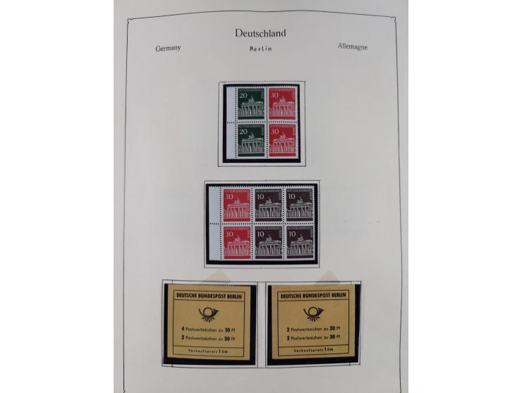 ZUSAMMENDRUCKE: 1913/68, anfangs meist ungebrauchte und gestempelte, später postfrische Sammlung Zusammendrucke ab Germania u