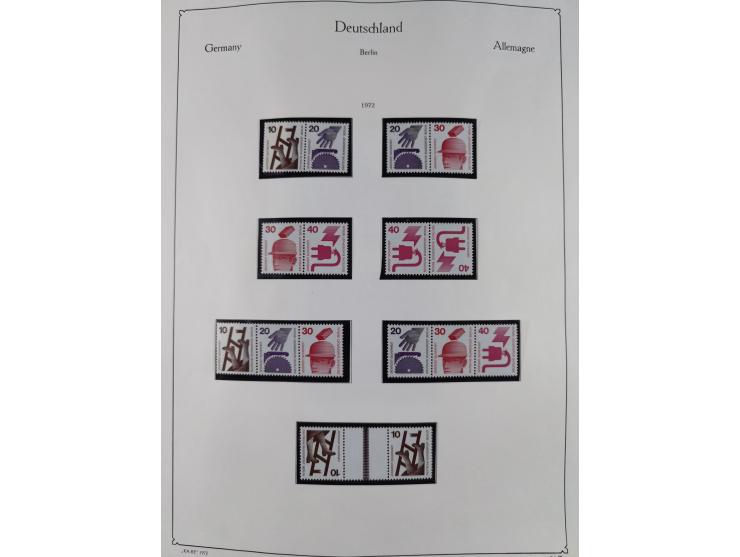 ZUSAMMENDRUCKE: 1913/68, anfangs meist ungebrauchte und gestempelte, später postfrische Sammlung Zusammendrucke ab Germania u