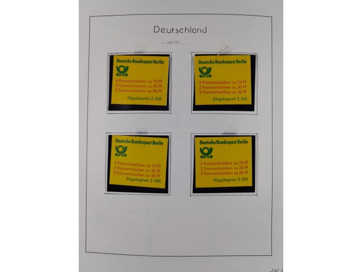 ZUSAMMENDRUCKE: 1913/68, anfangs meist ungebrauchte und gestempelte, später postfrische Sammlung Zusammendrucke ab Germania u