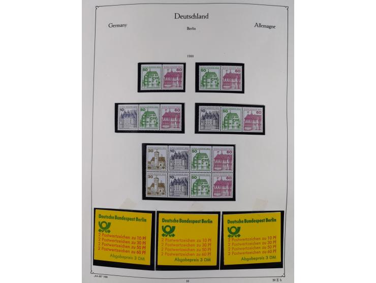 ZUSAMMENDRUCKE: 1913/68, anfangs meist ungebrauchte und gestempelte, später postfrische Sammlung Zusammendrucke ab Germania u