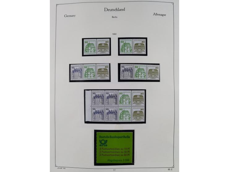 ZUSAMMENDRUCKE: 1913/68, anfangs meist ungebrauchte und gestempelte, später postfrische Sammlung Zusammendrucke ab Germania u