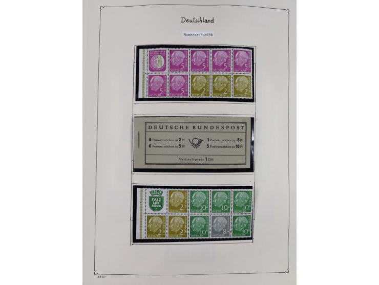 ZUSAMMENDRUCKE: 1913/68, anfangs meist ungebrauchte und gestempelte, später postfrische Sammlung Zusammendrucke ab Germania u