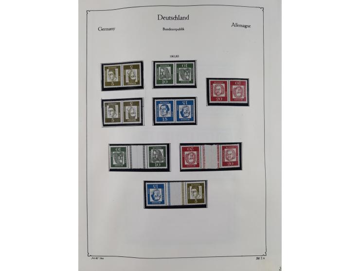 ZUSAMMENDRUCKE: 1913/68, anfangs meist ungebrauchte und gestempelte, später postfrische Sammlung Zusammendrucke ab Germania u