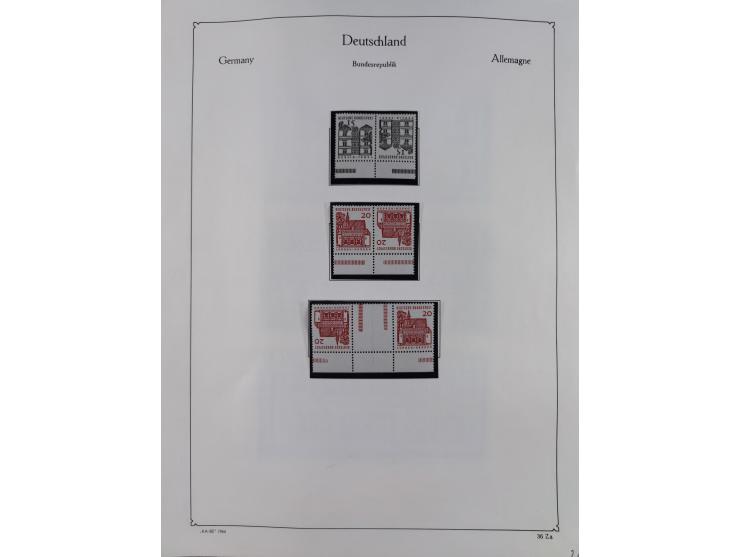 ZUSAMMENDRUCKE: 1913/68, anfangs meist ungebrauchte und gestempelte, später postfrische Sammlung Zusammendrucke ab Germania u