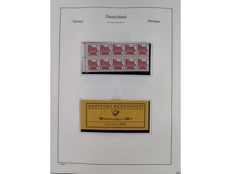 ZUSAMMENDRUCKE: 1913/68, anfangs meist ungebrauchte und gestempelte, später postfrische Sammlung Zusammendrucke ab Germania u