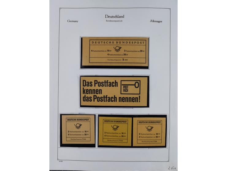 ZUSAMMENDRUCKE: 1913/68, anfangs meist ungebrauchte und gestempelte, später postfrische Sammlung Zusammendrucke ab Germania u