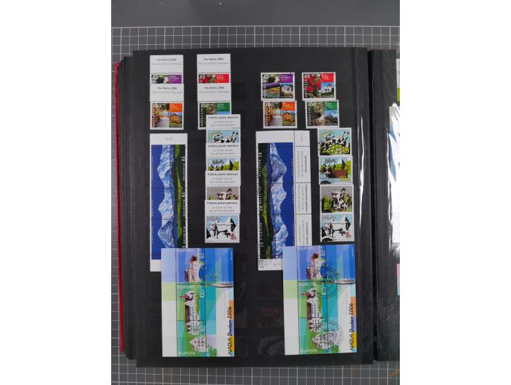 1978/2017, in den Hauptnummern je postfrische und gestempelte komplette Sammlung, Frankaturwert ca. 1600 CHF, in drei Alben