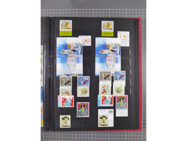 1978/2017, in den Hauptnummern je postfrische und gestempelte komplette Sammlung, Frankaturwert ca. 1600 CHF, in drei Alben