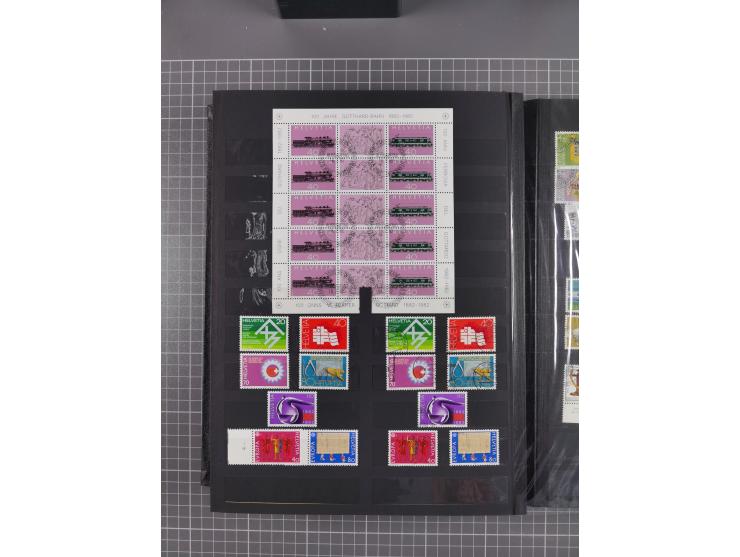 1978/2017, in den Hauptnummern je postfrische und gestempelte komplette Sammlung, Frankaturwert ca. 1600 CHF, in drei Alben