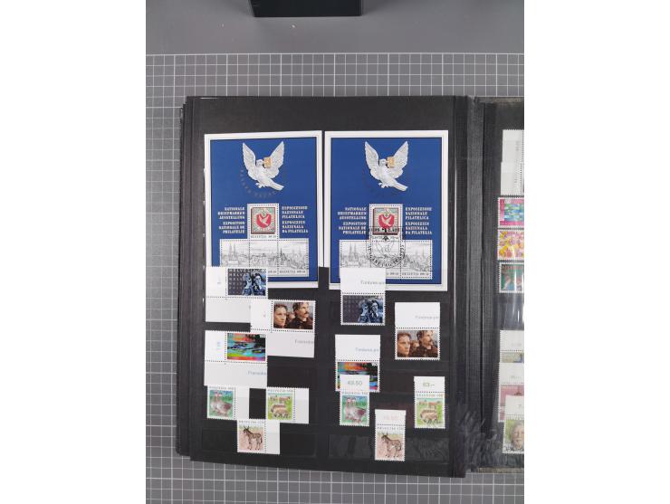 1978/2017, in den Hauptnummern je postfrische und gestempelte komplette Sammlung, Frankaturwert ca. 1600 CHF, in drei Alben