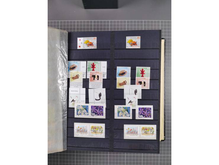 1978/2017, in den Hauptnummern je postfrische und gestempelte komplette Sammlung, Frankaturwert ca. 1600 CHF, in drei Alben