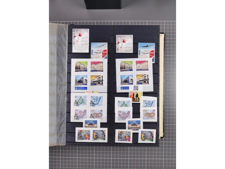 1978/2017, in den Hauptnummern je postfrische und gestempelte komplette Sammlung, Frankaturwert ca. 1600 CHF, in drei Alben