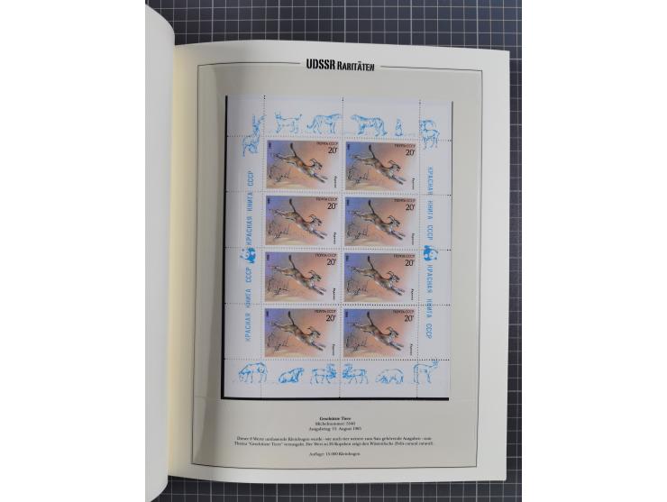 1981/89, mint never hinged collection of the special souvenir sheets ex Mi.-Nr. 5056-5844, each limited to 12.500 or 15.000 p