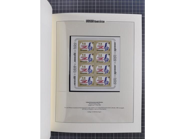 1981/89, mint never hinged collection of the special souvenir sheets ex Mi.-Nr. 5056-5844, each limited to 12.500 or 15.000 p