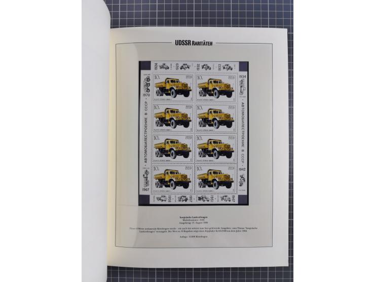 1981/89, mint never hinged collection of the special souvenir sheets ex Mi.-Nr. 5056-5844, each limited to 12.500 or 15.000 p