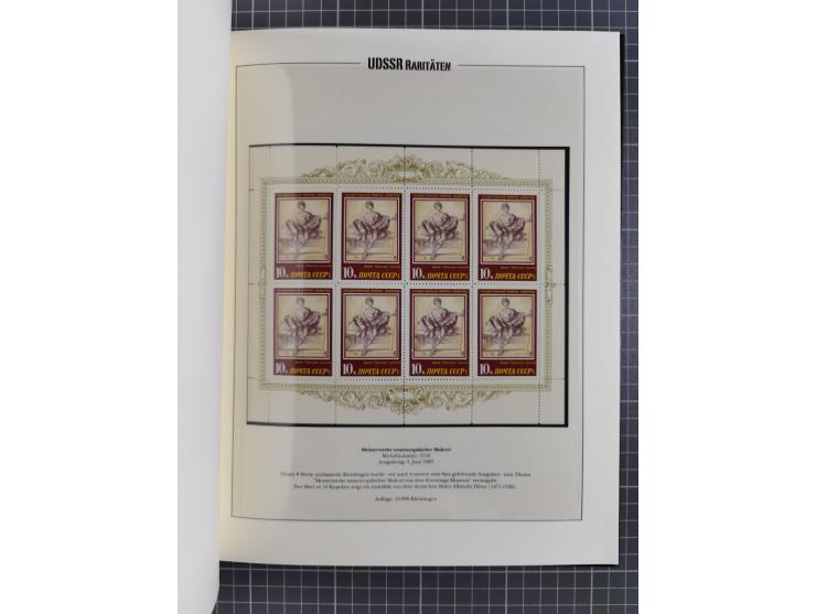 1981/89, mint never hinged collection of the special souvenir sheets ex Mi.-Nr. 5056-5844, each limited to 12.500 or 15.000 p