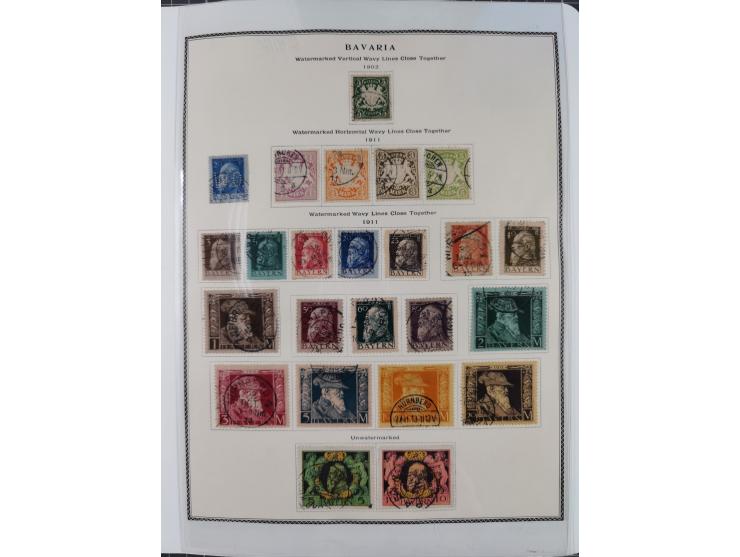 Baden bis Württemberg, reichhaltige 3-bändige Sammlung, ungebraucht und gestempelt sowie mit zahlreichen Briefen. Dabei u.a. 