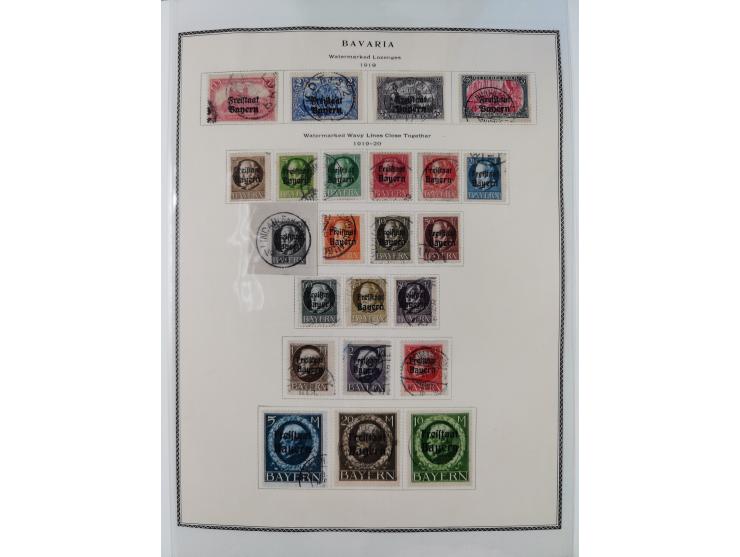 Baden bis Württemberg, reichhaltige 3-bändige Sammlung, ungebraucht und gestempelt sowie mit zahlreichen Briefen. Dabei u.a. 