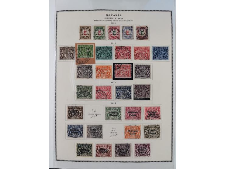 Baden bis Württemberg, reichhaltige 3-bändige Sammlung, ungebraucht und gestempelt sowie mit zahlreichen Briefen. Dabei u.a. 