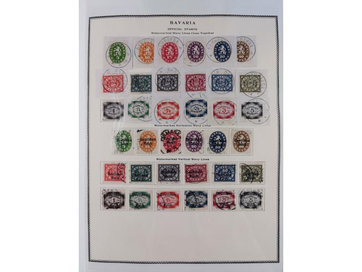 Baden bis Württemberg, reichhaltige 3-bändige Sammlung, ungebraucht und gestempelt sowie mit zahlreichen Briefen. Dabei u.a. 