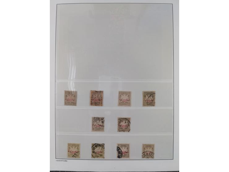 Baden bis Württemberg, reichhaltige 3-bändige Sammlung, ungebraucht und gestempelt sowie mit zahlreichen Briefen. Dabei u.a. 