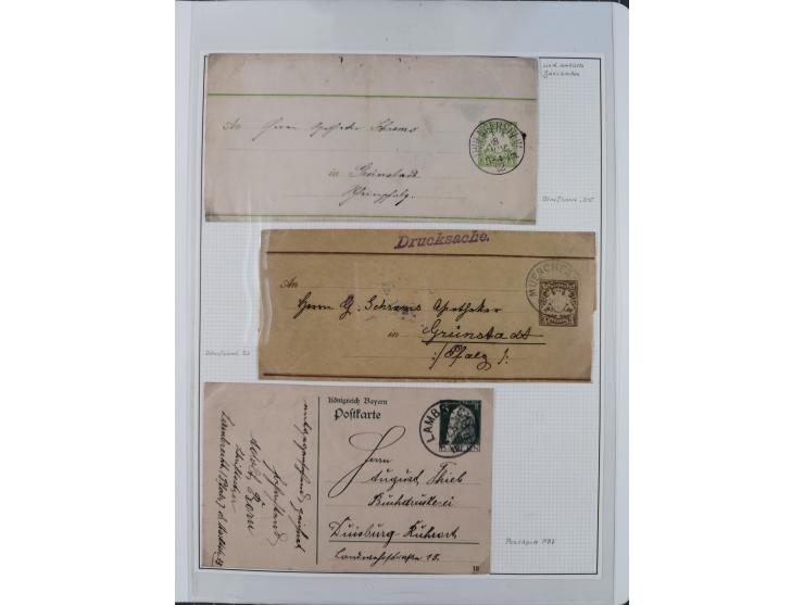 Baden bis Württemberg, reichhaltige 3-bändige Sammlung, ungebraucht und gestempelt sowie mit zahlreichen Briefen. Dabei u.a. 