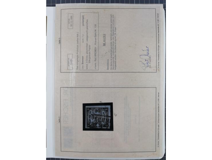 Baden bis Württemberg, reichhaltige 3-bändige Sammlung, ungebraucht und gestempelt sowie mit zahlreichen Briefen. Dabei u.a. 