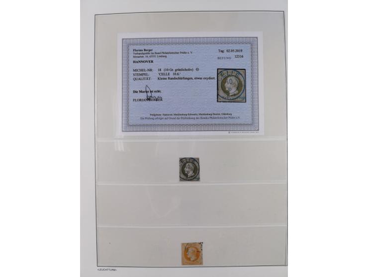 Baden bis Württemberg, reichhaltige 3-bändige Sammlung, ungebraucht und gestempelt sowie mit zahlreichen Briefen. Dabei u.a. 