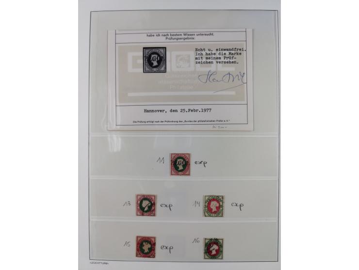 Baden bis Württemberg, reichhaltige 3-bändige Sammlung, ungebraucht und gestempelt sowie mit zahlreichen Briefen. Dabei u.a. 