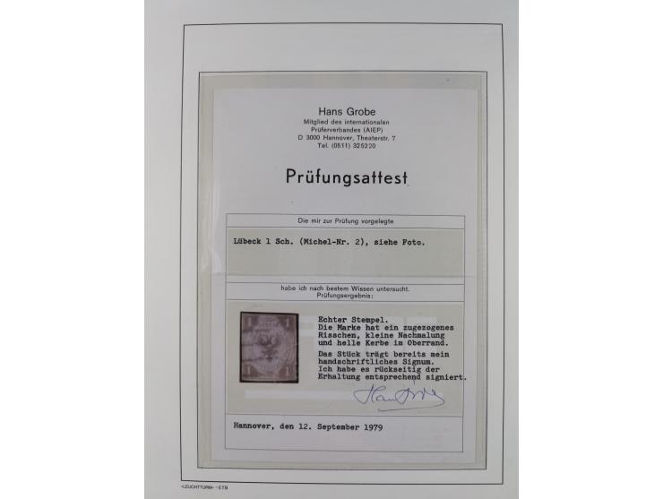 Baden bis Württemberg, reichhaltige 3-bändige Sammlung, ungebraucht und gestempelt sowie mit zahlreichen Briefen. Dabei u.a. 