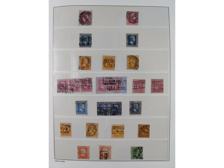 Baden bis Württemberg, reichhaltige 3-bändige Sammlung, ungebraucht und gestempelt sowie mit zahlreichen Briefen. Dabei u.a. 