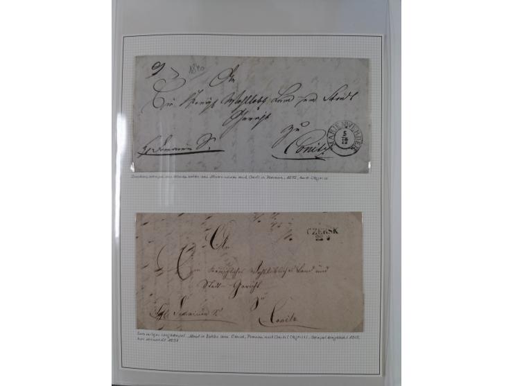 Baden bis Württemberg, reichhaltige 3-bändige Sammlung, ungebraucht und gestempelt sowie mit zahlreichen Briefen. Dabei u.a. 