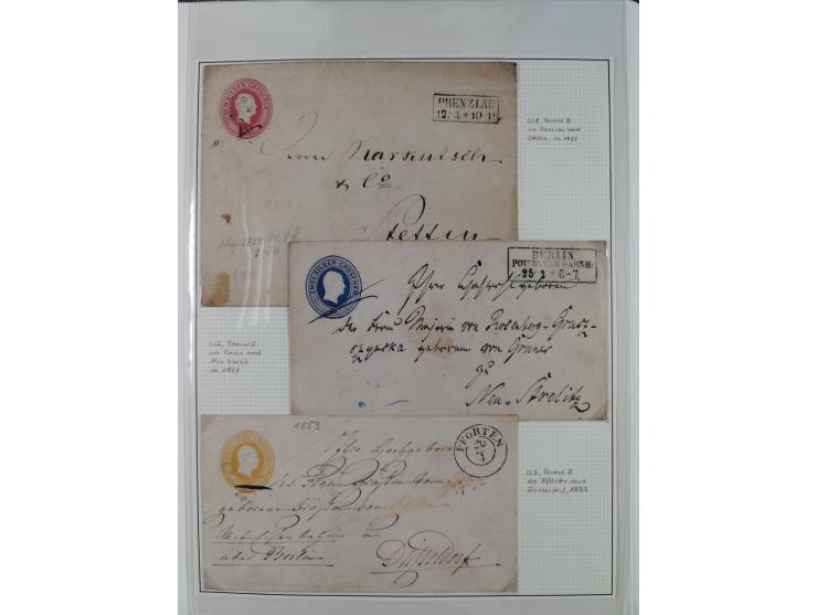 Baden bis Württemberg, reichhaltige 3-bändige Sammlung, ungebraucht und gestempelt sowie mit zahlreichen Briefen. Dabei u.a. 