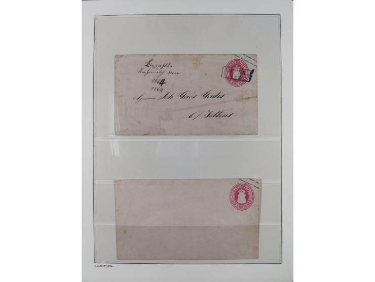 Baden bis Württemberg, reichhaltige 3-bändige Sammlung, ungebraucht und gestempelt sowie mit zahlreichen Briefen. Dabei u.a. 