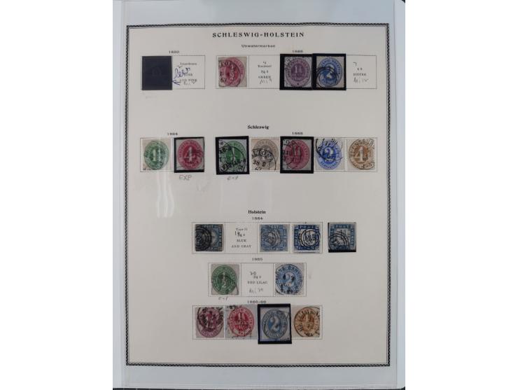 Baden bis Württemberg, reichhaltige 3-bändige Sammlung, ungebraucht und gestempelt sowie mit zahlreichen Briefen. Dabei u.a. 