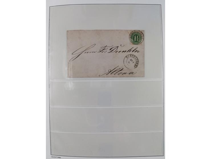 Baden bis Württemberg, reichhaltige 3-bändige Sammlung, ungebraucht und gestempelt sowie mit zahlreichen Briefen. Dabei u.a. 