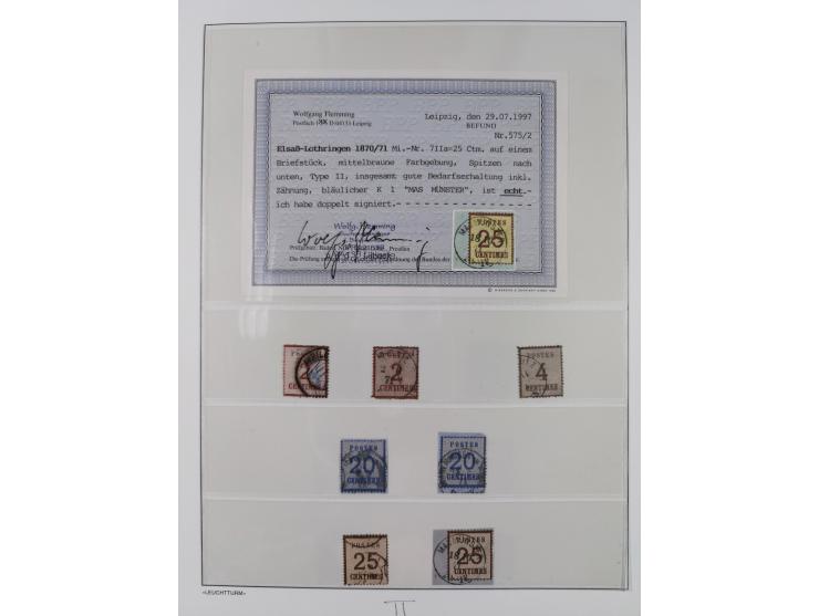 Baden bis Württemberg, reichhaltige 3-bändige Sammlung, ungebraucht und gestempelt sowie mit zahlreichen Briefen. Dabei u.a. 