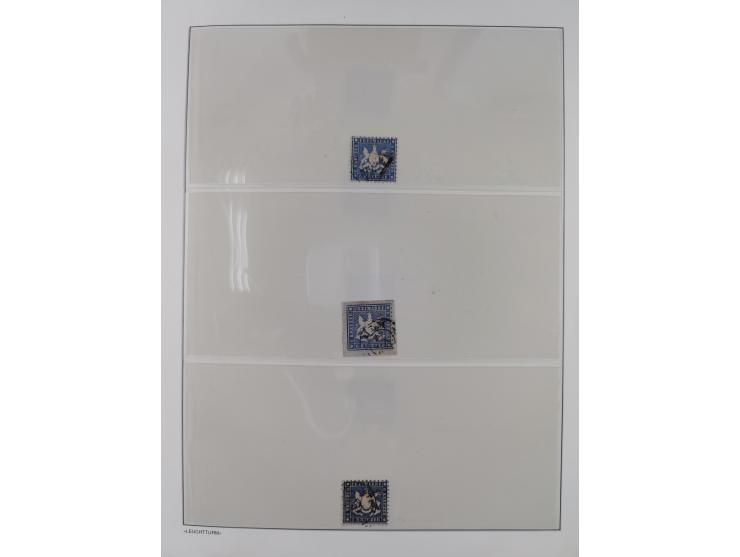 Baden bis Württemberg, reichhaltige 3-bändige Sammlung, ungebraucht und gestempelt sowie mit zahlreichen Briefen. Dabei u.a. 