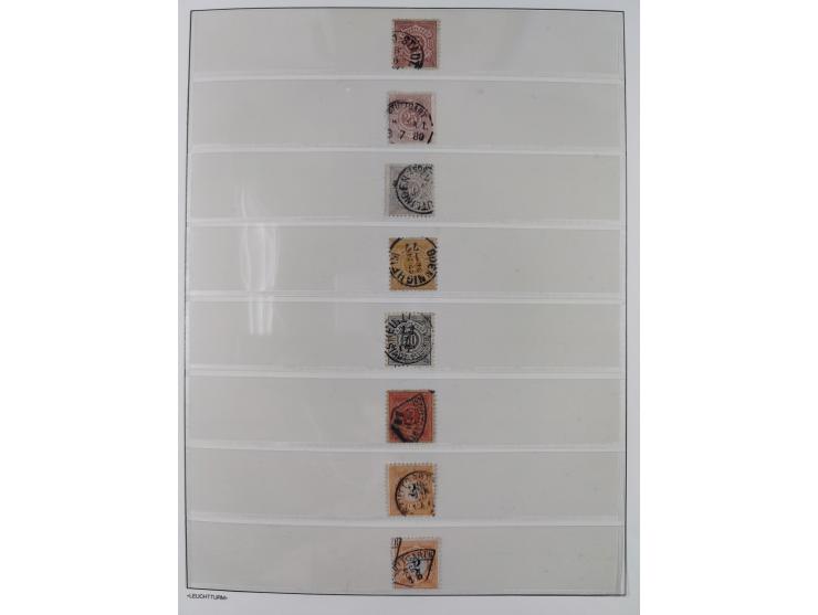 Baden bis Württemberg, reichhaltige 3-bändige Sammlung, ungebraucht und gestempelt sowie mit zahlreichen Briefen. Dabei u.a. 